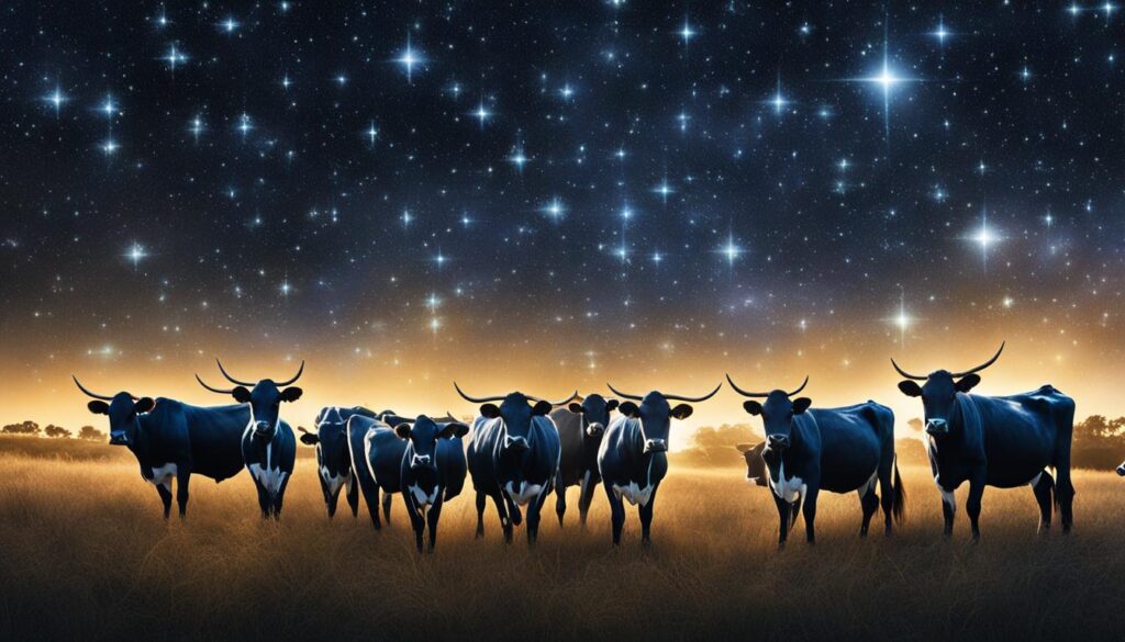 Spiritual cows in dreams