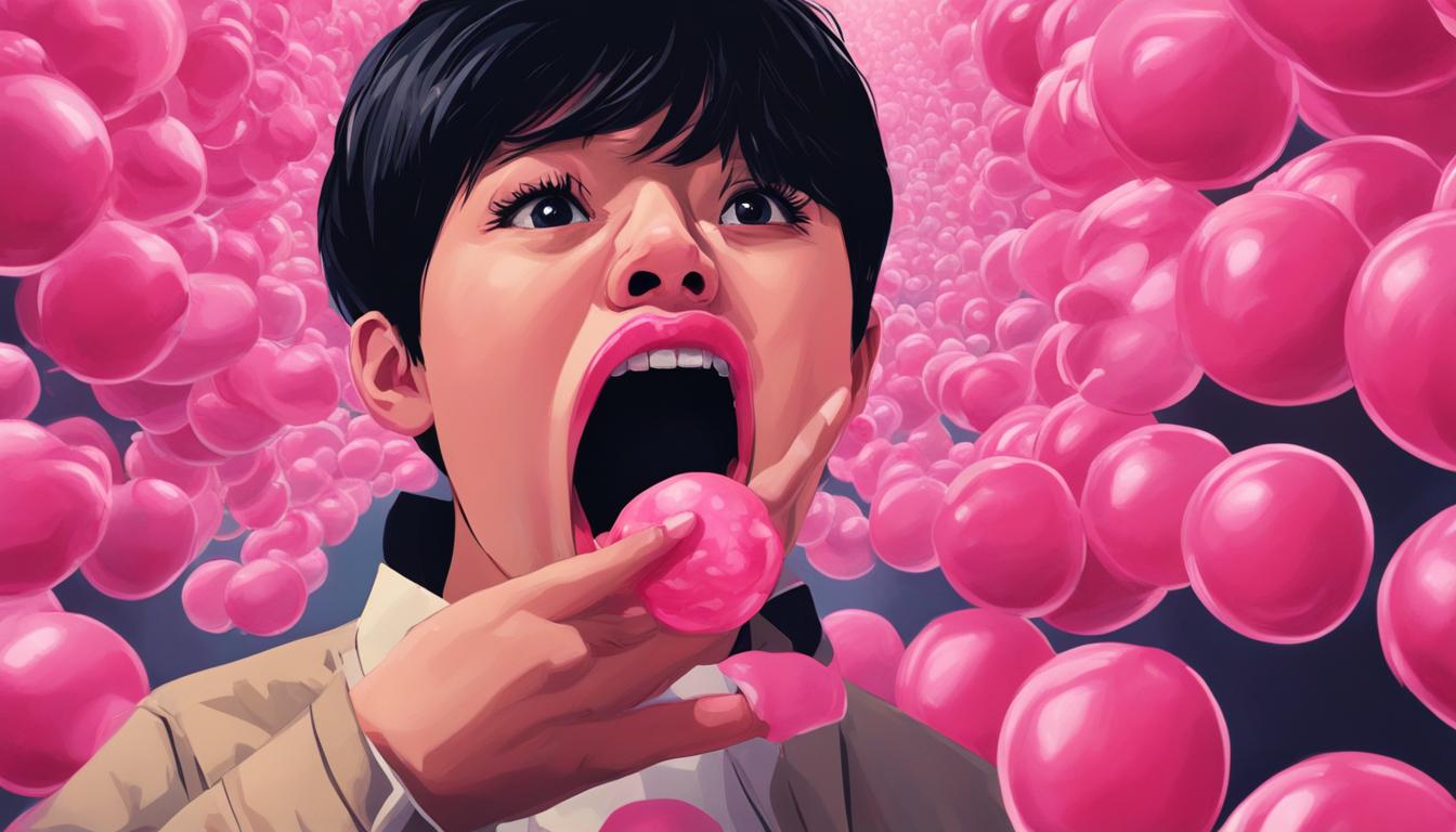 dream about gum stuck in mouth