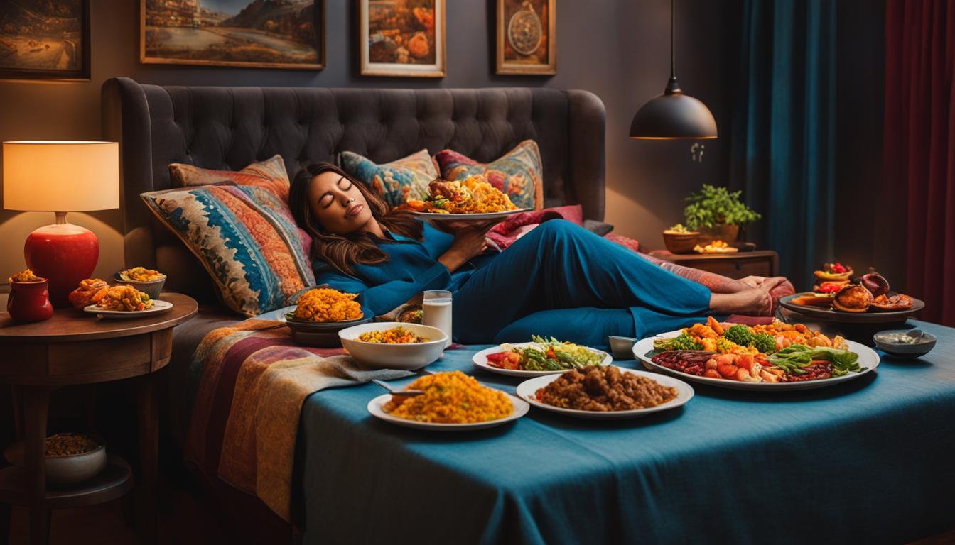 dreaming of family gathering with food